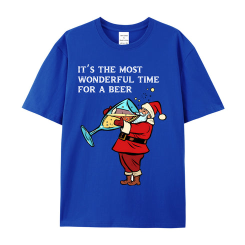 Unisex Christmas Theme Cotton T-Shirt